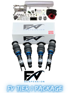 FV Suspension Tier 1 Budget kit Complete Air Ride kit for 09-16 Mercedes-Benz E-Class W212 sedan 2WD/AWD - Full Kit