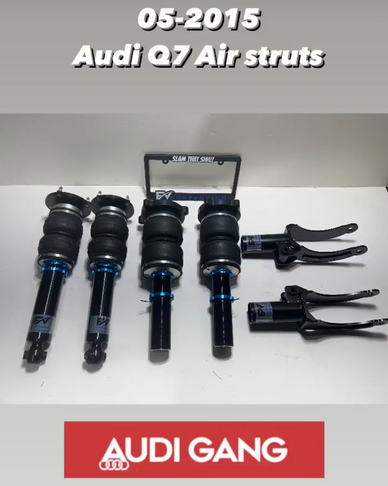 FV Suspension Tier 1 Budget kit Complete Air Ride kit for 05-15 Audi Q7 - FVALFullkit74